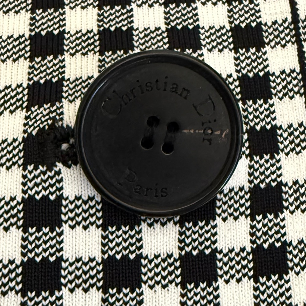 Cropped Jacket Gray and Black Check'n'Dior Knit | DIOR - Picture 11 of 11